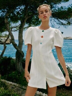 zara white beaded dress | Dresses | Zara Fringe